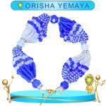 PULSERA ORISHA YEMAYA DE 18 HILOS EN ZENSARA