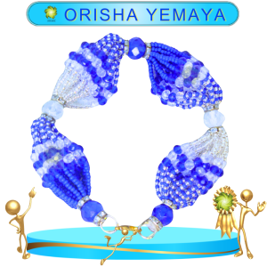 PULSERA ORISHA YEMAYA DE 18 HILOS EN ZENSARA
