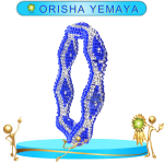 PULSERA EXCLUSIVA ORISHA YEMAYA PANZA DE VÍBORA EN ZENSARA