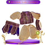 ROPA PARA MUÑECO GATEADOR ORISHA SAN LAZARO DE GALA EN ZENSARA