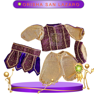 ROPA PARA MUÑECO GATEADOR ORISHA SAN LAZARO DE GALA EN ZENSARA