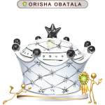 SOPERA MINI DE CORONA ORISHA OBATALA PORCELANA IMPORTADA EN ZENSARA