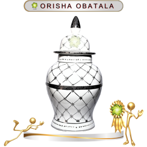 TIBÓN ORISHA OBATALA DE PORSELANA IMPORTADA EN ZENSARA