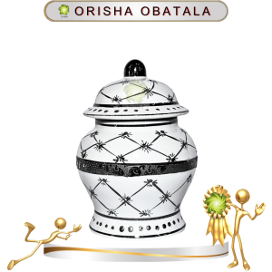 TIBÓN MINI ORISHA OBATALA PORCELANA IMPORTADA EN ZENSARA