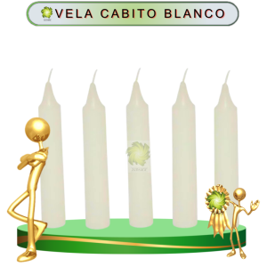 VELA CABITO BLANCO PARA TRABAJO DE 100 PIEZAS EN ZENSARA