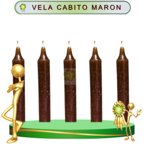 VELA CABITO MARON PARA TRABAJO DE 100 PIEZAS EN ZENSARA