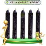 VELA CABITO NEGRO PARA TRABAJO DE 100 PIEZAS EN ZENSARA