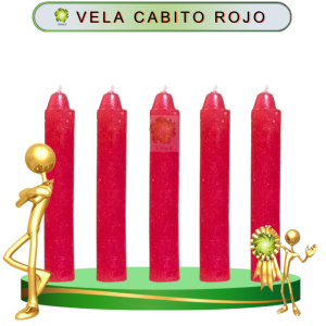 VELA CABITO ROJO PARA TRABAJO DE 100 PIEZAS EN ZENSARA