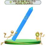 VELA DE PALITO AZUL DE 20 PIEZAS EN ZENSARA