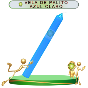 VELA DE PALITO AZUL DE 20 PIEZAS EN ZENSARA