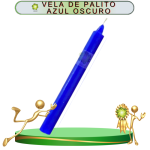VELA DE PALITO AZUL OSCURO DE 20 PIEZAS EN ZENSARA
