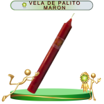 VELA DE PALITO MARON DE 20 PIEZAS EN ZENSARA
