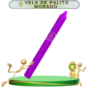 VELA DE PALITO MORADO DE 20 PIEZAS EN ZENSARA