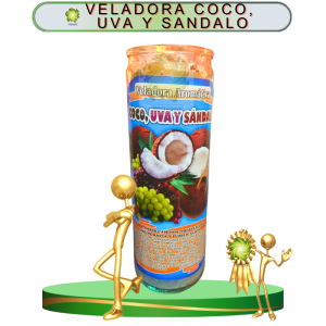 VELADORA COCO, UVA Y SANDALO EN ZENSARA